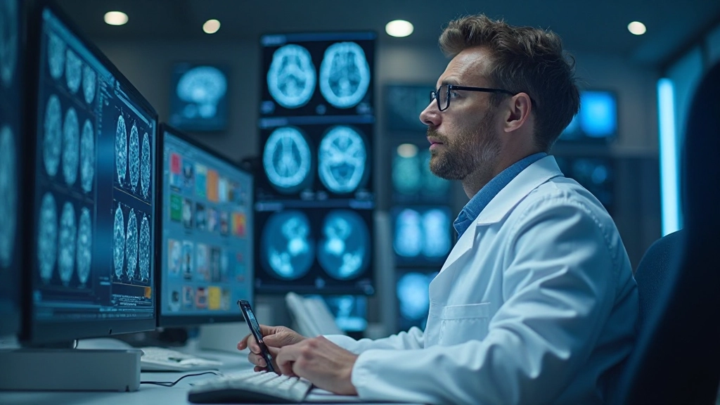 Brain scan infographic van mindfulness effecten op concentratie gebieden