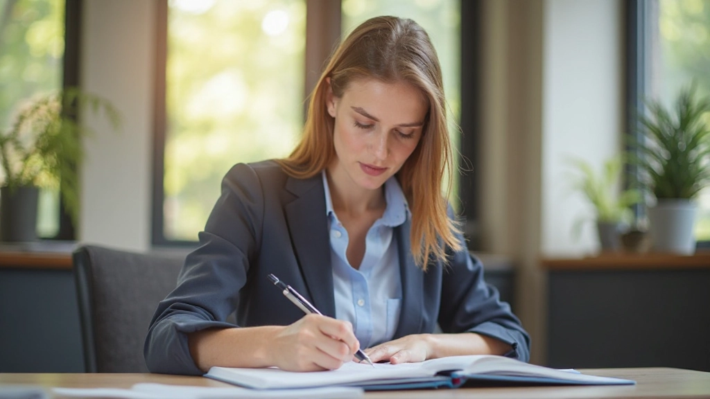 Persoon organiseert taken en prioriteiten met notitieblok en digitale tools