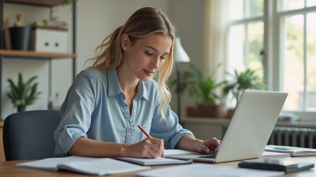 Professionele werkplek met planningstools en laptop op bureau